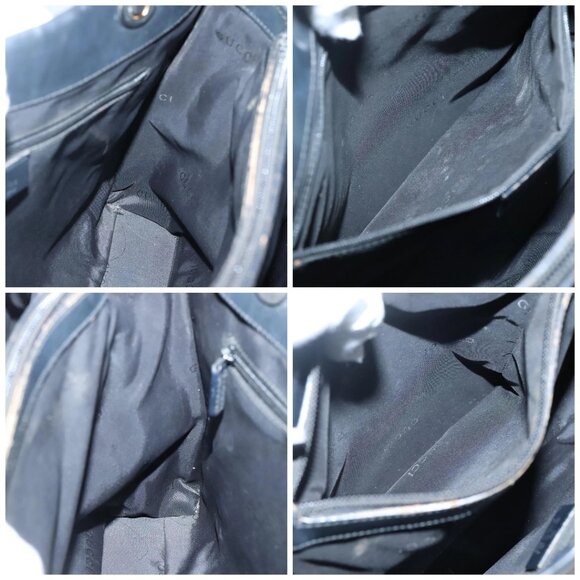 GUCCI Bamboo Hand Bag Leather Black 002 1010 3754 Auth 133382 - Picture 16 of 16